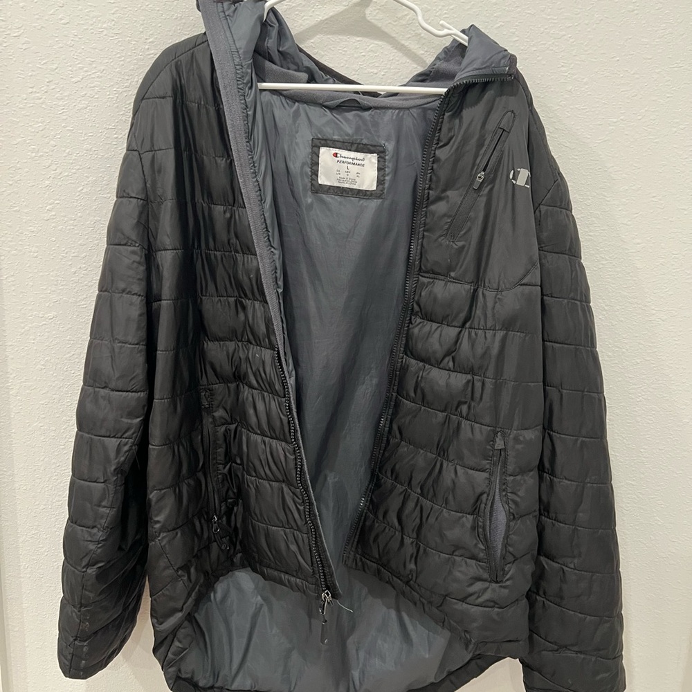 Champion Black Puffer Jacket